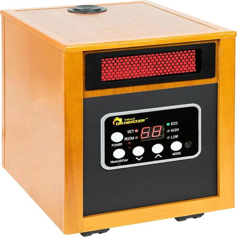 Dr. Infrared Heater DR. INFRARED HEATER DR-968H Indoor Portable Space Heater with Humidifier, 1500-Watt, Cherry