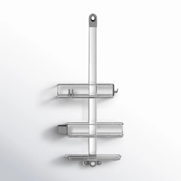 Simplehuman Adjustable Shower Caddy, Stainless Steel and Anodized Aluminum