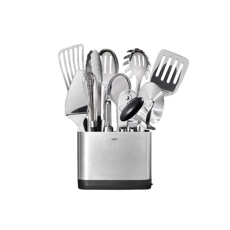 OXO ® Steel 15-Piece Stainless Steel Utensil Set
