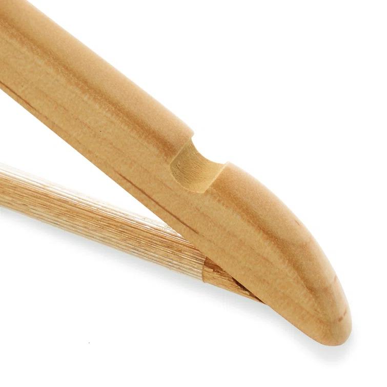Casafield Solid Wood Non-Slip Standard Hanger for Suit/Coat (Set of 20)