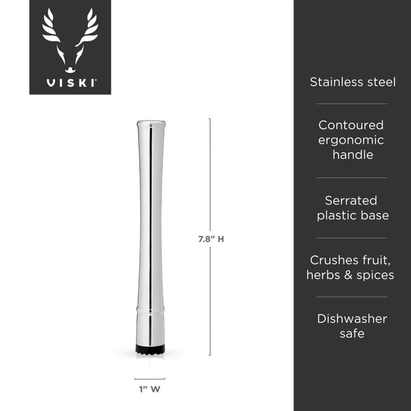Viski Stainless Steel Muddler
