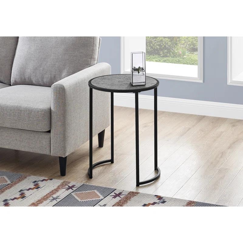 17 Stories Accent Table, Side, Round, End, Nightstand, Lamp, Living Room, Bedroom