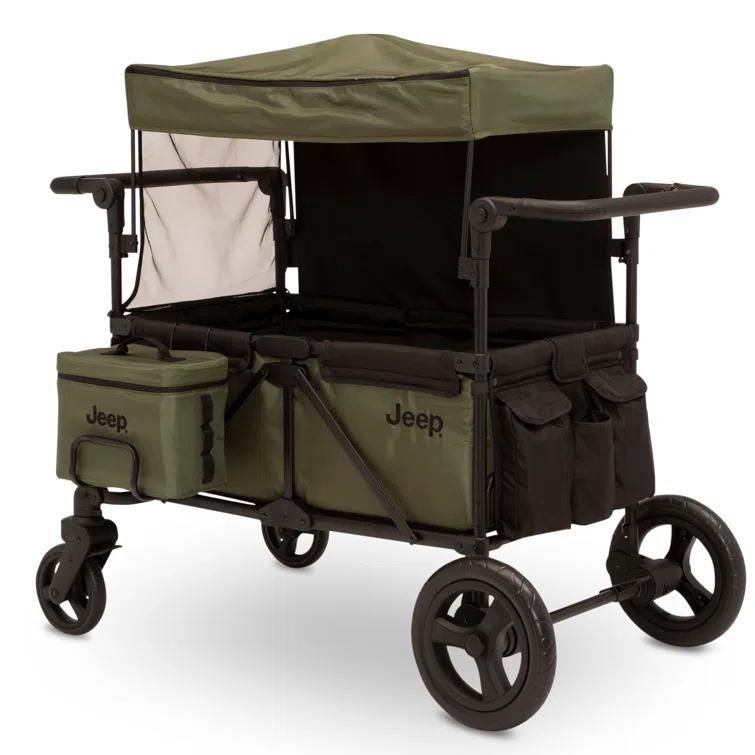 Delta Children Jeep Deluxe Wrangler Stroller Wagon with Cooler Bag and Parent Organizer by Delta Children