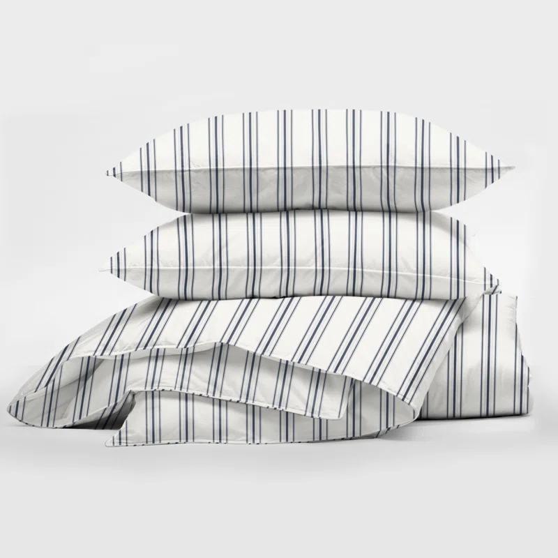 August Stripe Reversible Cotton Comforter Set