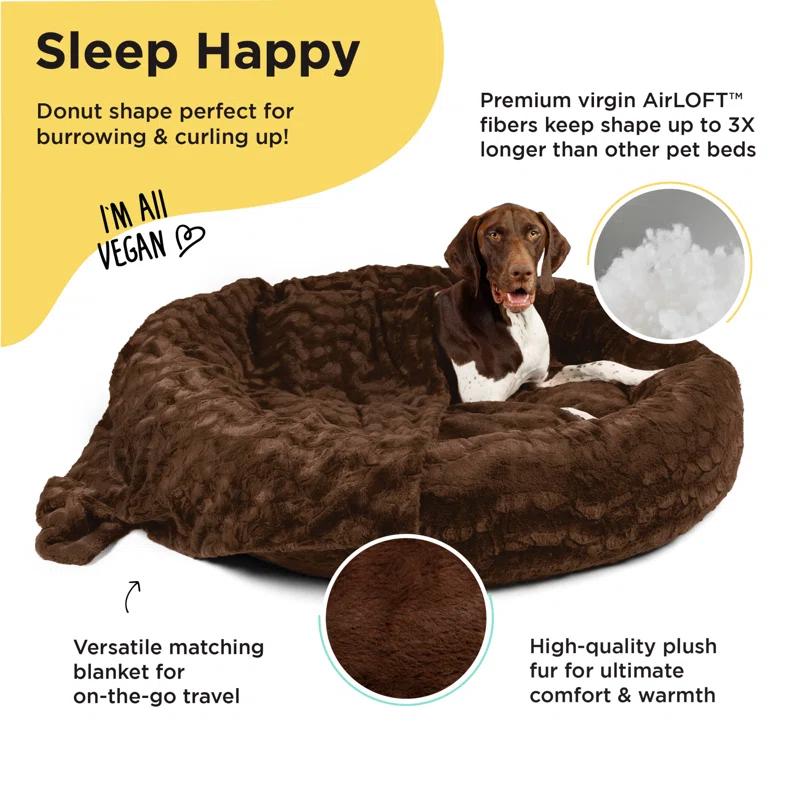 Best Friends By Sheri Best Friends by Sheri Bundle The Original Calming Lux Donut Cuddler Pet Bed/Throw