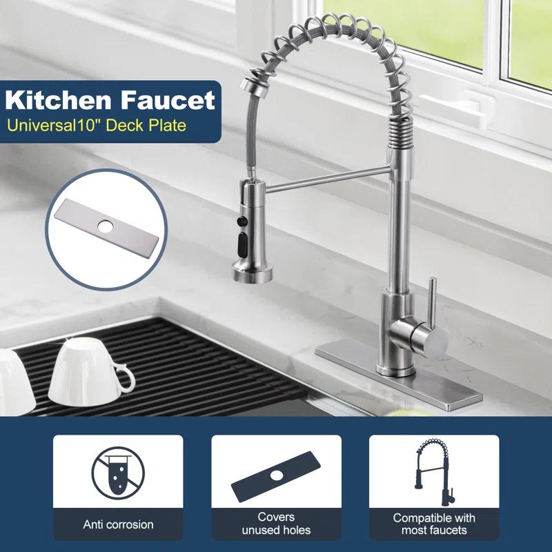 iVIGA VCC06 iVIGA 10" Sink Faucet Hole Cover Deck Plate