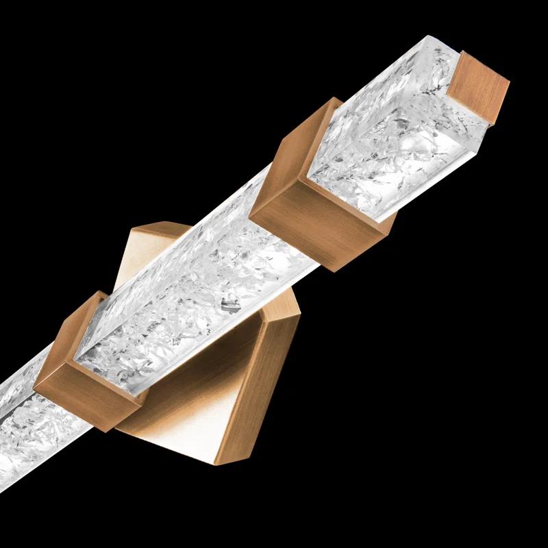 Regal 28" Dimmable LED Vanity Light with Crystal Shade