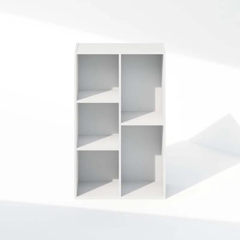 KINOFO 5-Cube Open Shelf Clothing & Closet Storage Organization, White