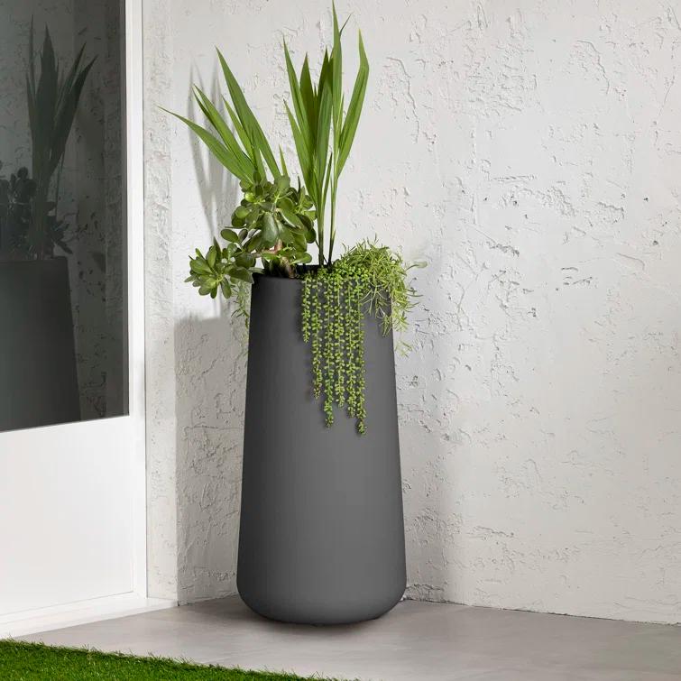 South Shore Dalya Resin Pot Planter & Reviews | AllModern