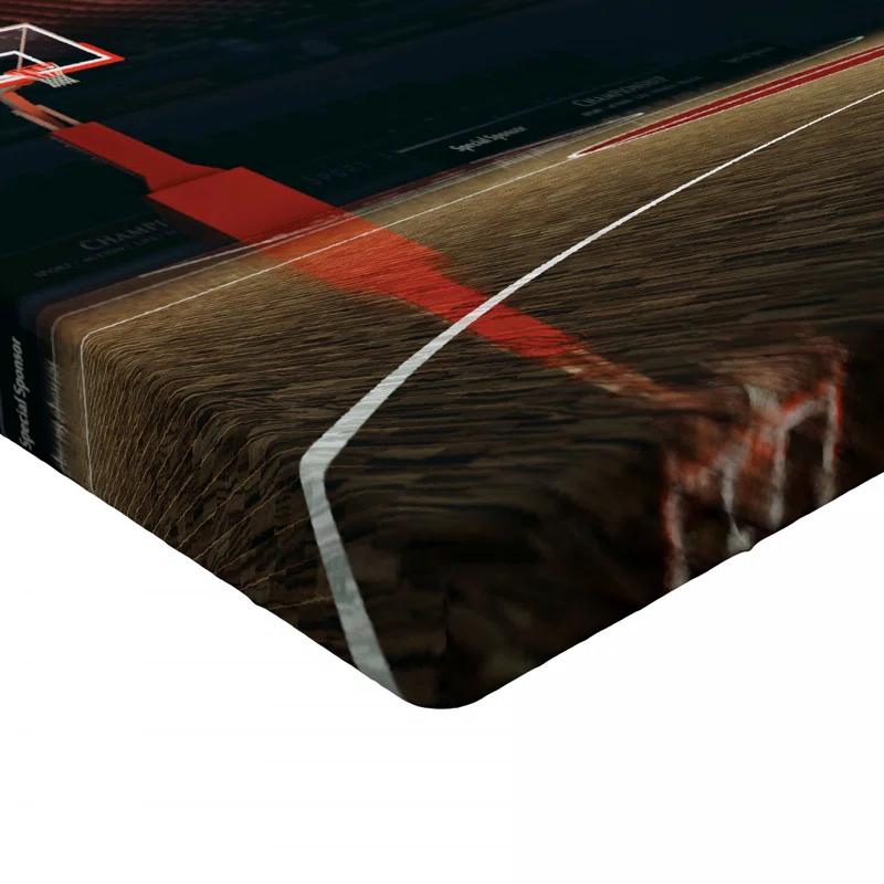 Ambesonne Basketball Microfiber Fitted Sheet | Wayfair