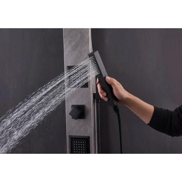 ANZZI Aura 39.37'' Shower Panel with Fixed Shower Head SP-AZ078GM