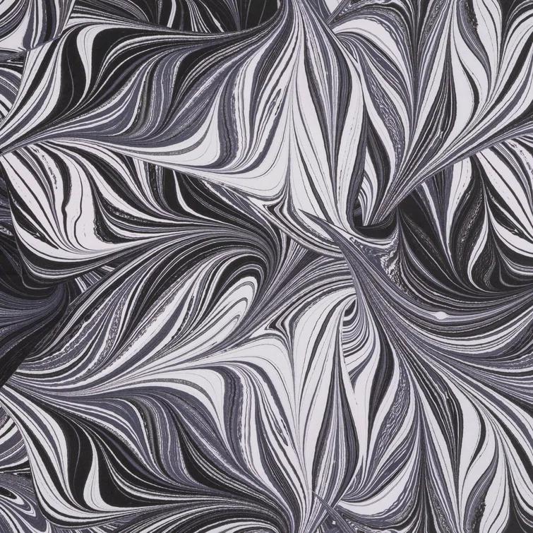 THE ART OF MARBLING Polyester Box Cushion Futon Slipcover