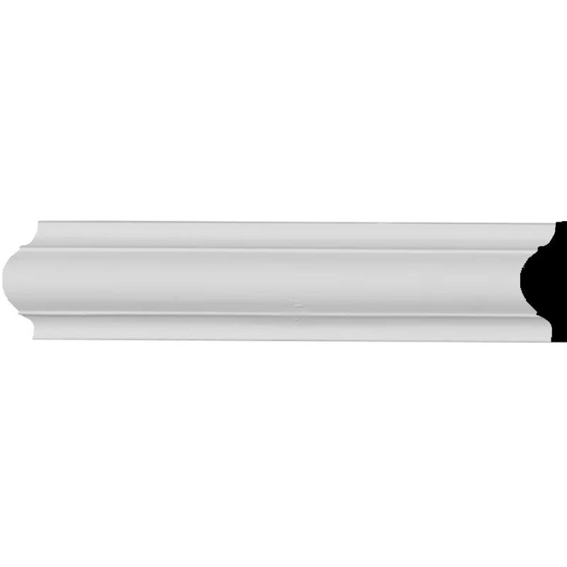 Ekena Millwork 1 5/8"H x 1/2"P x 94 1/2"L Ashford Smooth Panel Moulding