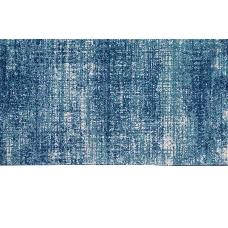 Calvin Klein Abstract Teal/Ivory/Blue Area Rug