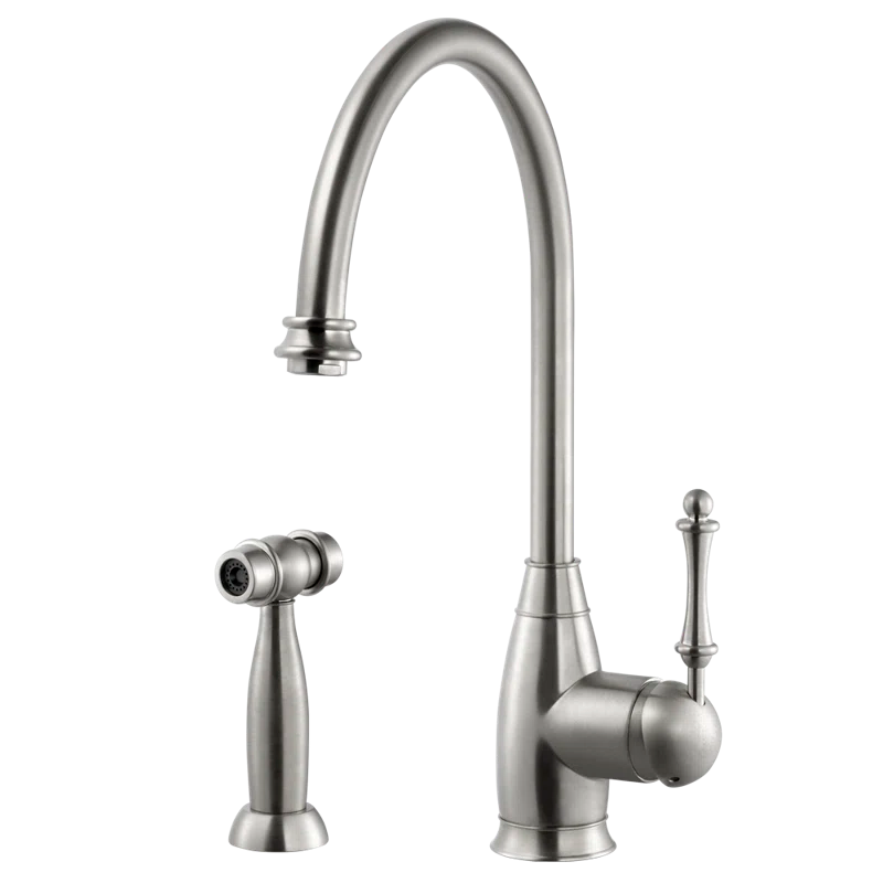 Houzer CHASS-682-BN Houzer Charlotte Kitchen Faucet with Side Spray