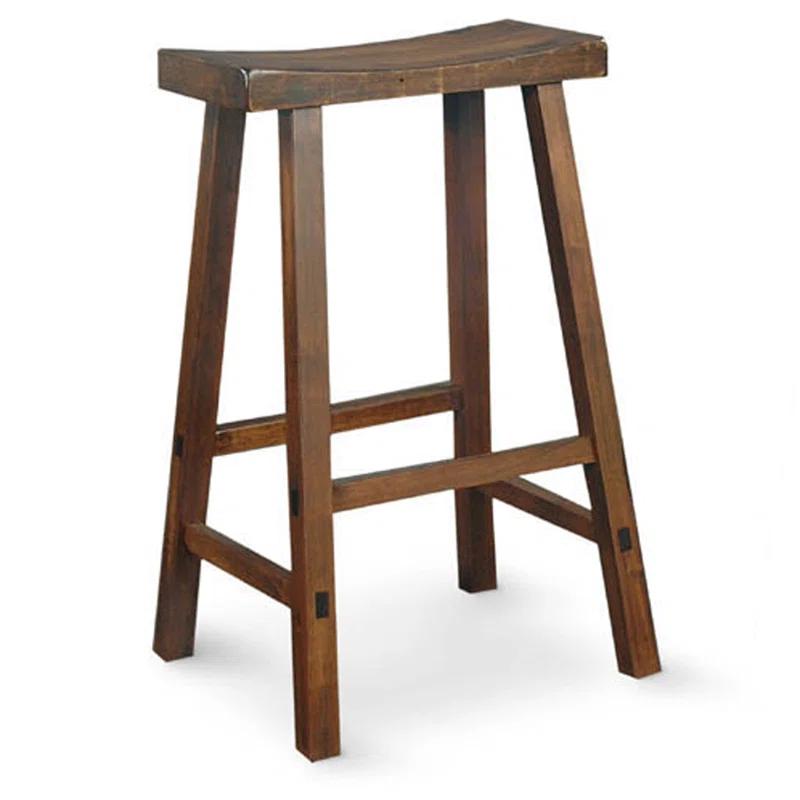 24" Saddleseat Counter Stool (Distressed Walnut)
