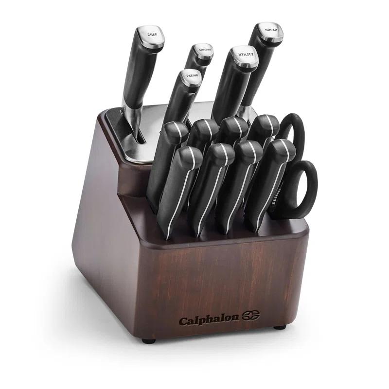 Calphalon ® Premier SharpIN ™ 15-Piece Knife Block Set with Self-Sharpening Knife Block