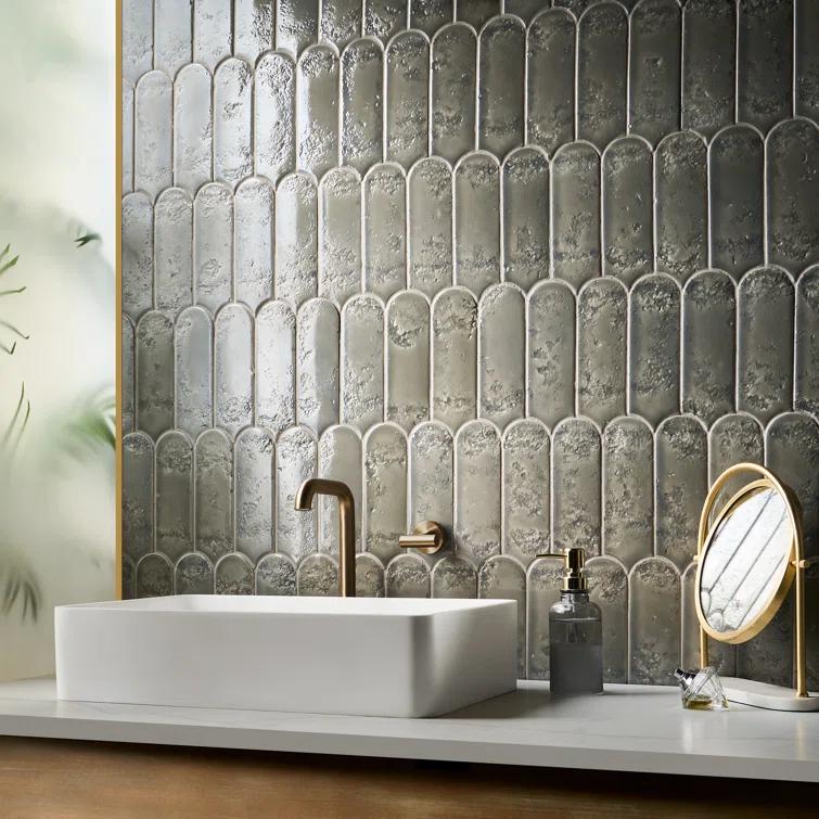 Bond Tile Airy 2.83 In. X 7.68 In. Textured Glossy Ceramic Wall Tile (5.16 Sq. Ft. / Case)