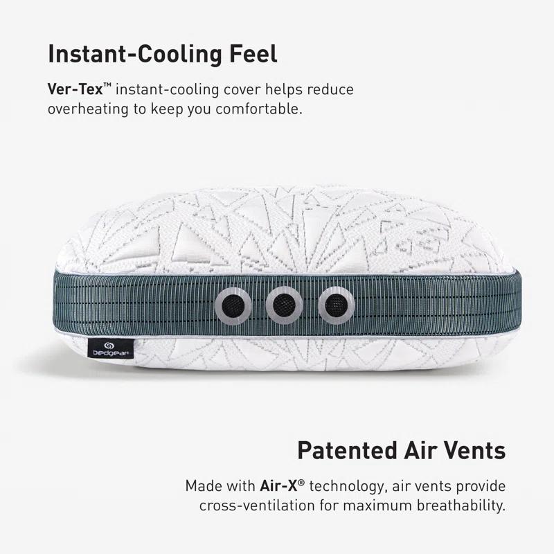 Bedgear Bedgear Storm Cuddle Curve Performance Cooling Pillow for Side Sleepers- Medium Firmness