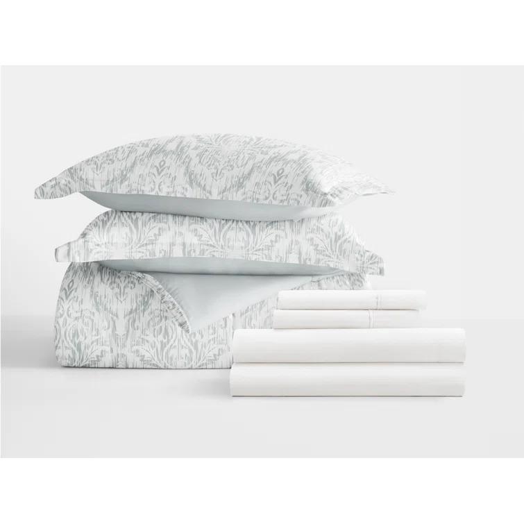 IEnjoy Home 7-Piece Bedding Bundle - Pattern Comforter and Sheet Set
