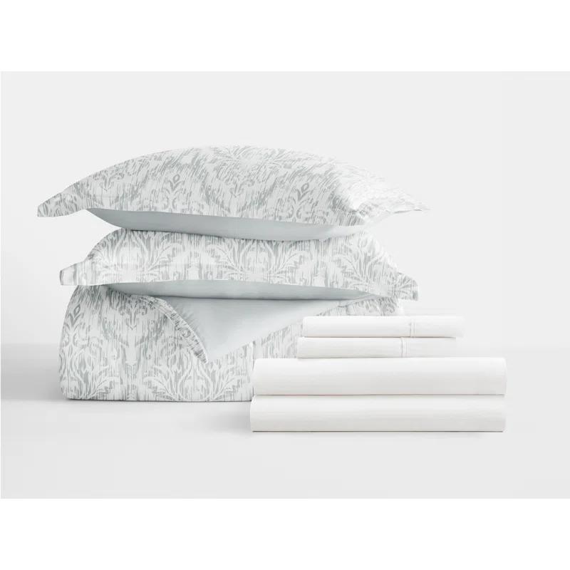 IEnjoy Home 7-Piece Bedding Bundle - Pattern Comforter and Sheet Set