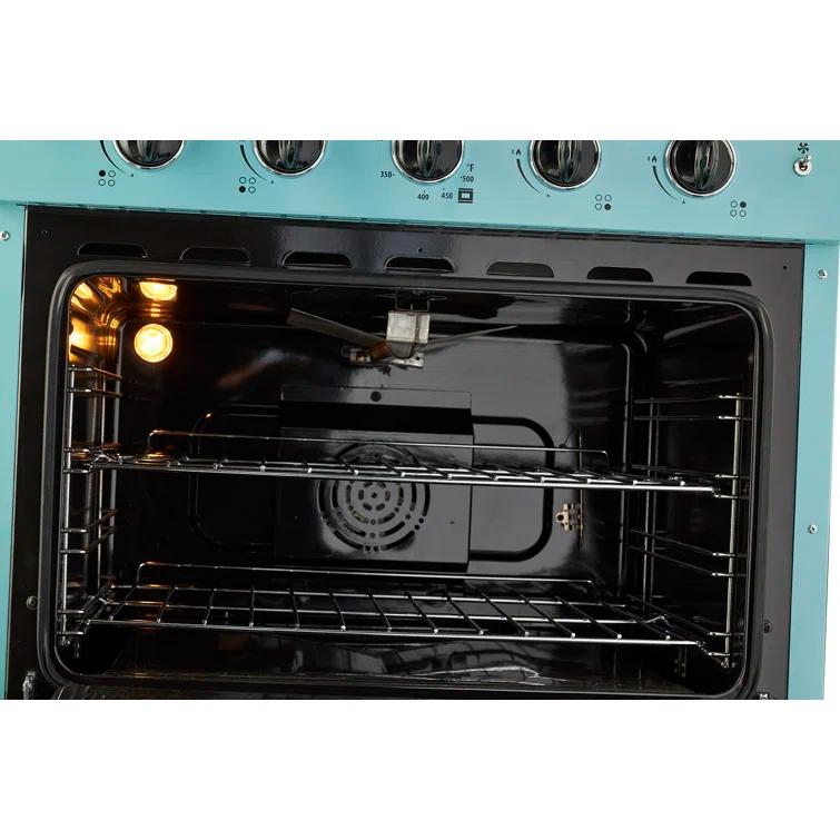Unique Appliances Classic Retro 30" 4 burner 3.9 cu. ft. Freestanding Gas Range with Convection Oven UGP-30CR T