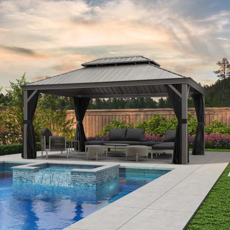 Purple Leaf Purple Leaf Aluminum Patio Gazebo