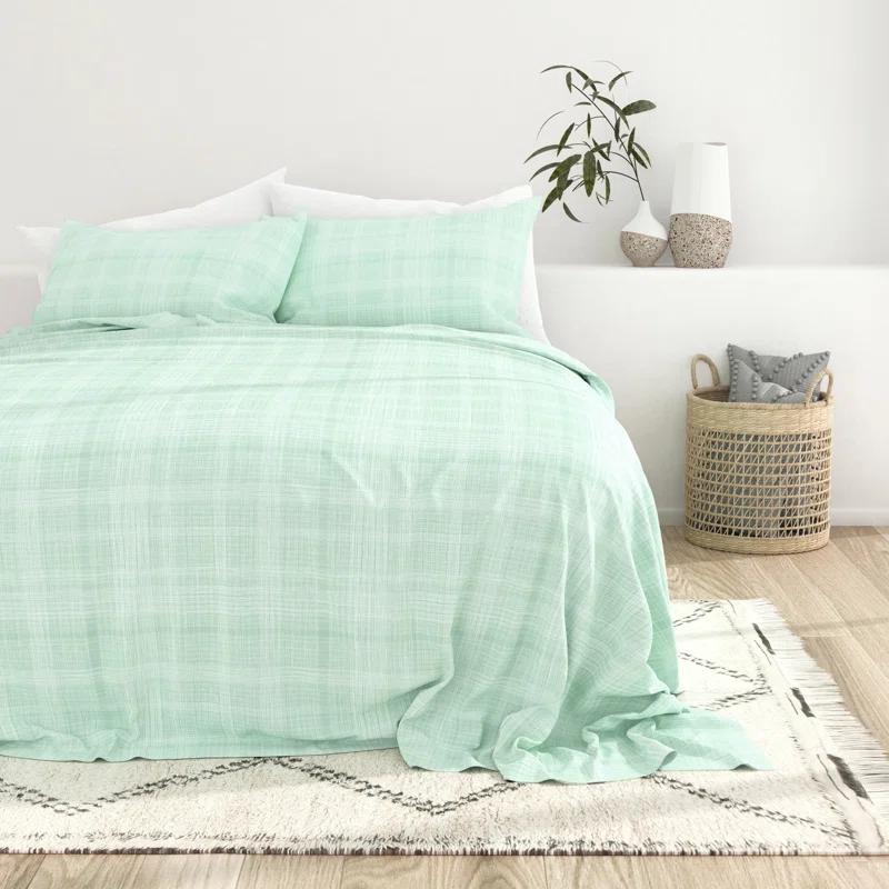 Becky Cameron Simply Soft™ Thatch Pattern Microfiber Sheet Set