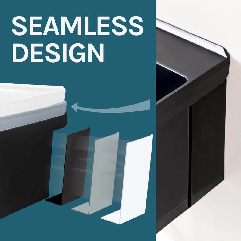 Utility-Sink 040 US3502BLK 23" L x 24" W Wall Mount Laundry Sink