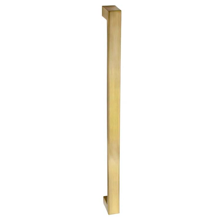 Sumner Street Home Hardware Architectural Flat 16" Center to Center Satin Brass Appliance Pull