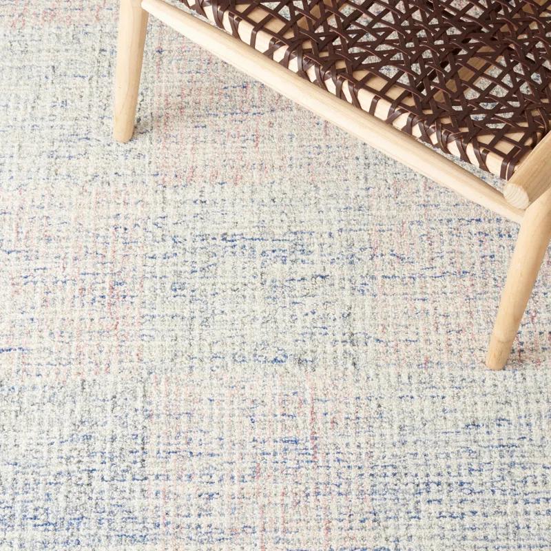 Sand & Stable™ Zachary Handmade Tufted Wool Blue/Ivory Area Rug