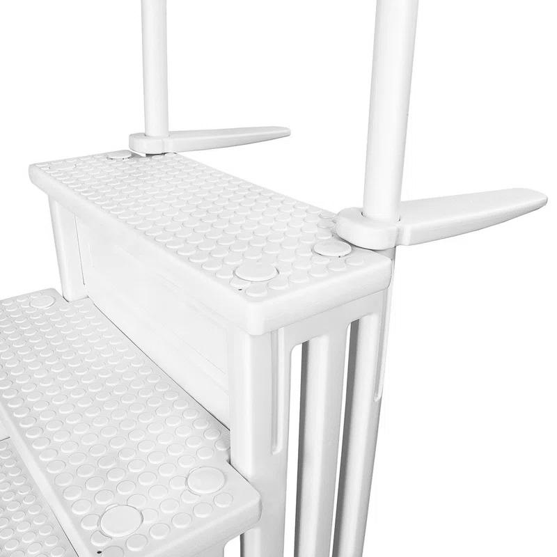 XtremepowerUS XtremepowerUS In-Pool Step Ladder with Handrails for Pools and Decks Up to 54" High