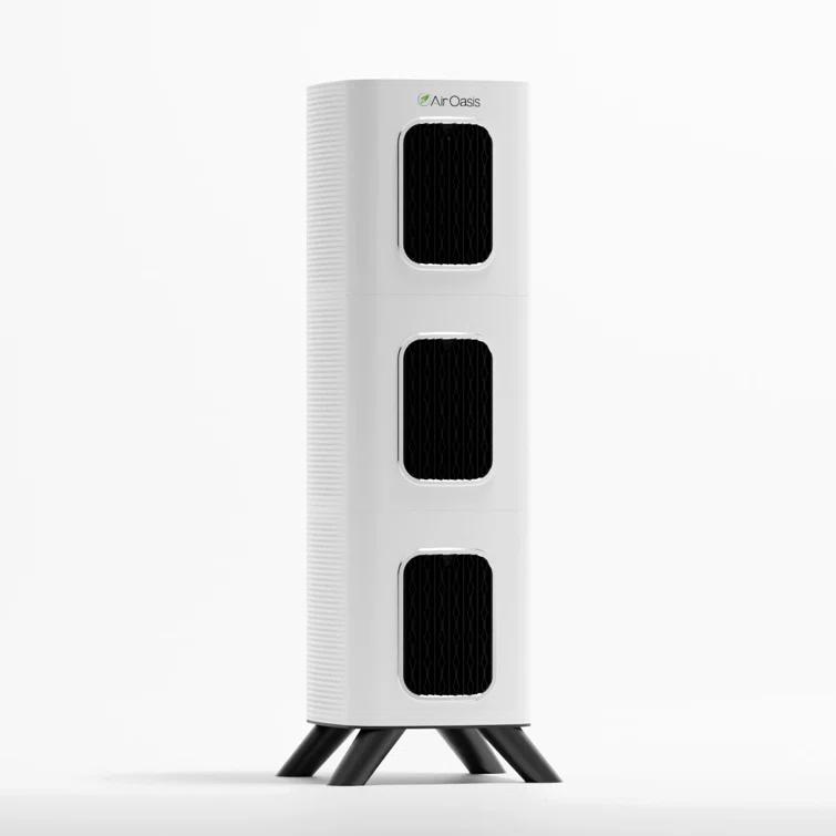 Air Oasis iAdaptAir 2.0 Large 5-Stage True HEPA Filtration for Viruses, Mold, Dust, Smoke, Pollen & Odors with 2 year Filter Life, Ozone Free Bi-Polar Technology, WiFi Compatible, and up to, 3,975 Sq Ft of Clean Air.