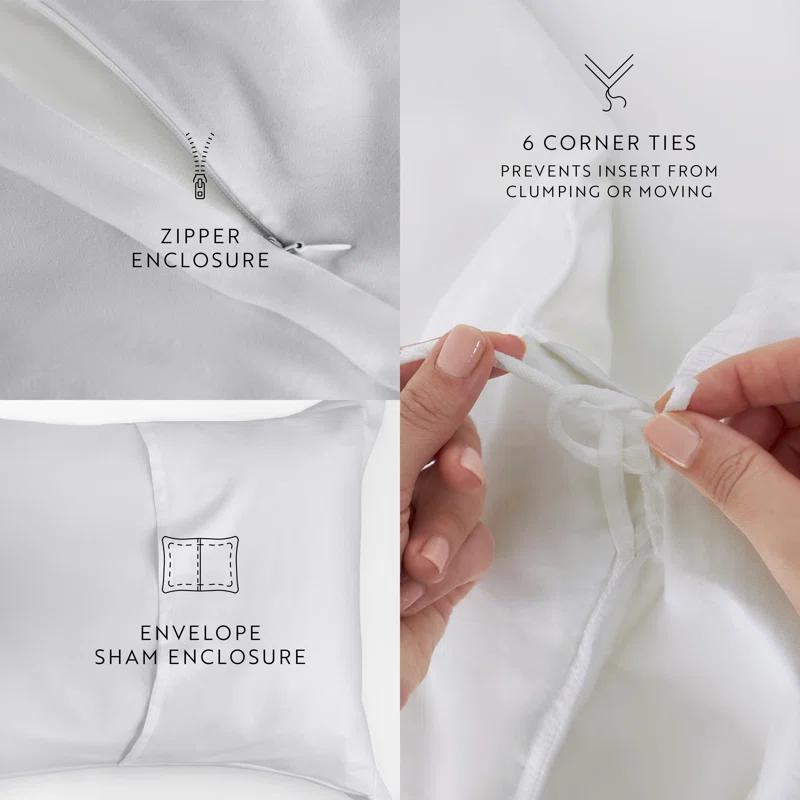 Becky Cameron Vintage Washed Long-Staple Sateen Cotton Duvet Cover Set