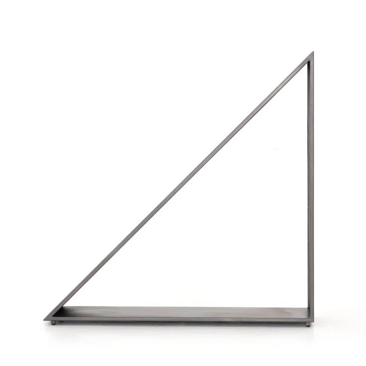 Geometric Coated Gunmetal Firewood Holder
