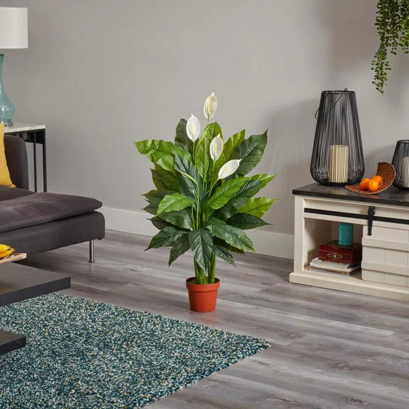 Primrue Spathiphyllum Artificial Plant (Real Touch) | Wayfair