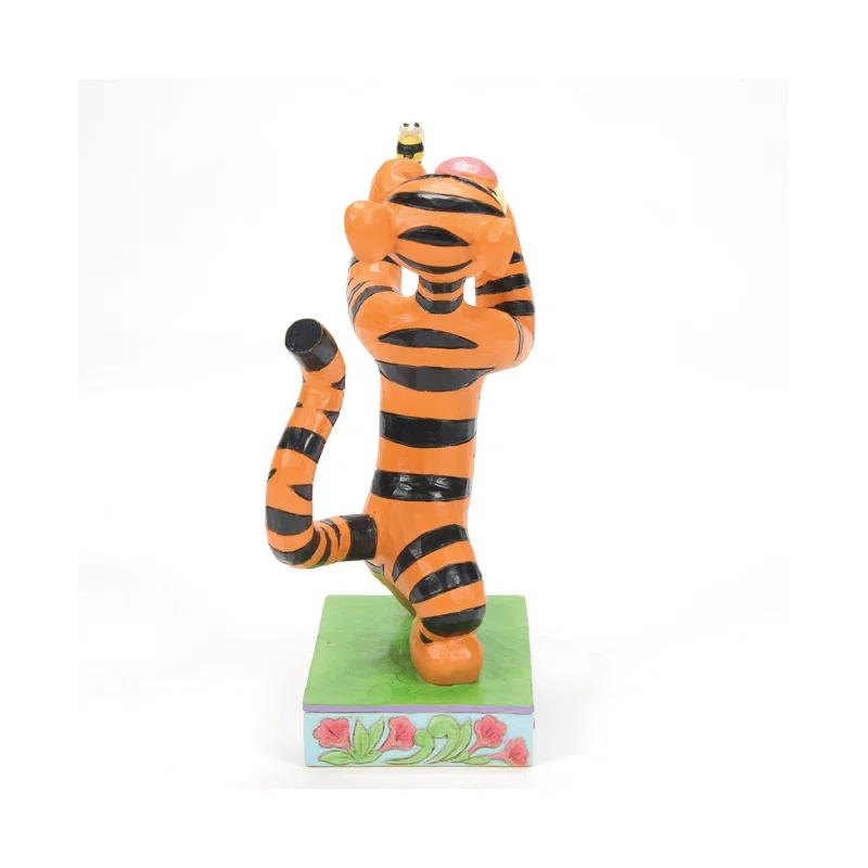Jim Shore Disney Traditions Jim Shore Winnie the Pooh Tigger Fighting Bee Figurine 5.5in H