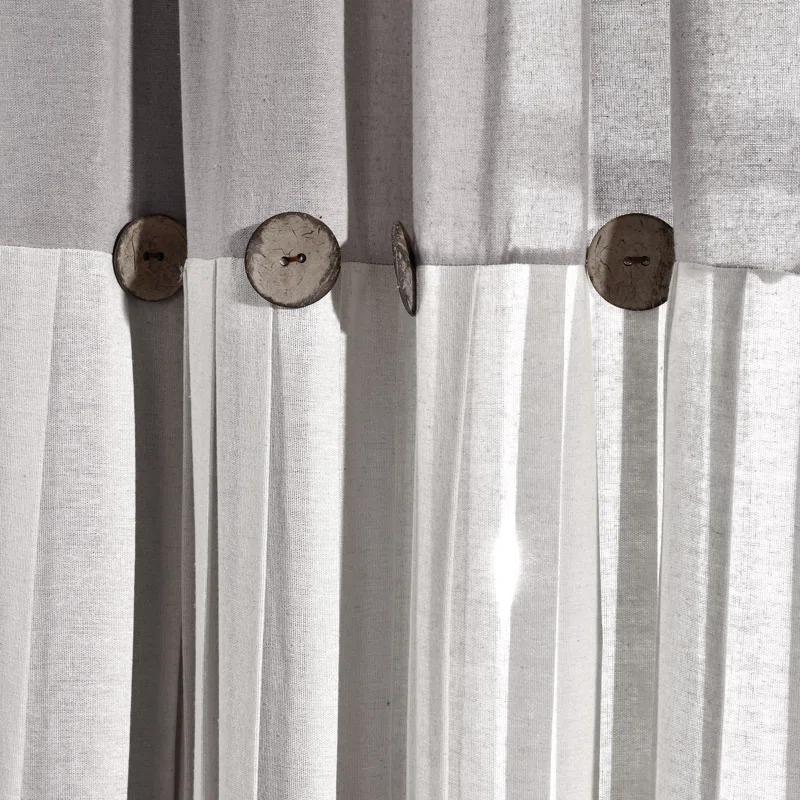 Lush Decor Semi Sheer Curtain Single Panel