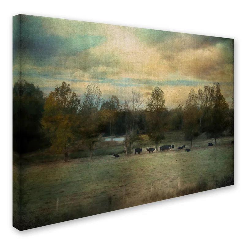 Trademark Fine Art Jai Johnson " Sunrise On The Farm " by Jai Johnson