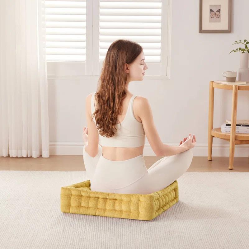 Intelligent Design Azza Poly Chenille Square Floor Pillow Cushion