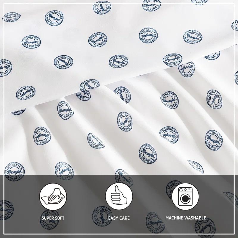 Wrangler Wrangler Printed Cozy Novelty Sheet Sets