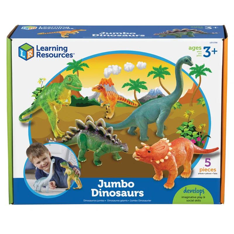 Learning Resources Jumbo Dinosaurs, Set Of 5