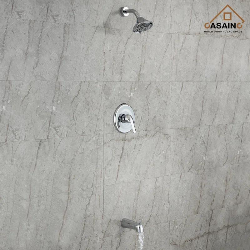 CASAINC HM-B202-SQ-CP All-In-One Kit with Rough in-Valve