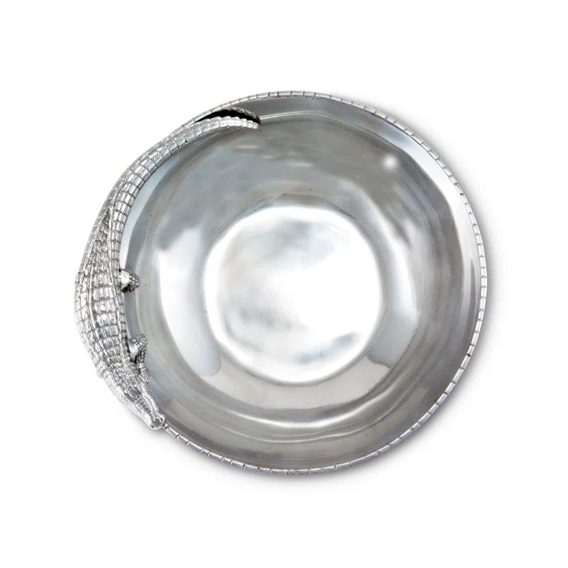Arthur Court Designs Arthur Court Designs Alligator Aluminum Serving Bowl