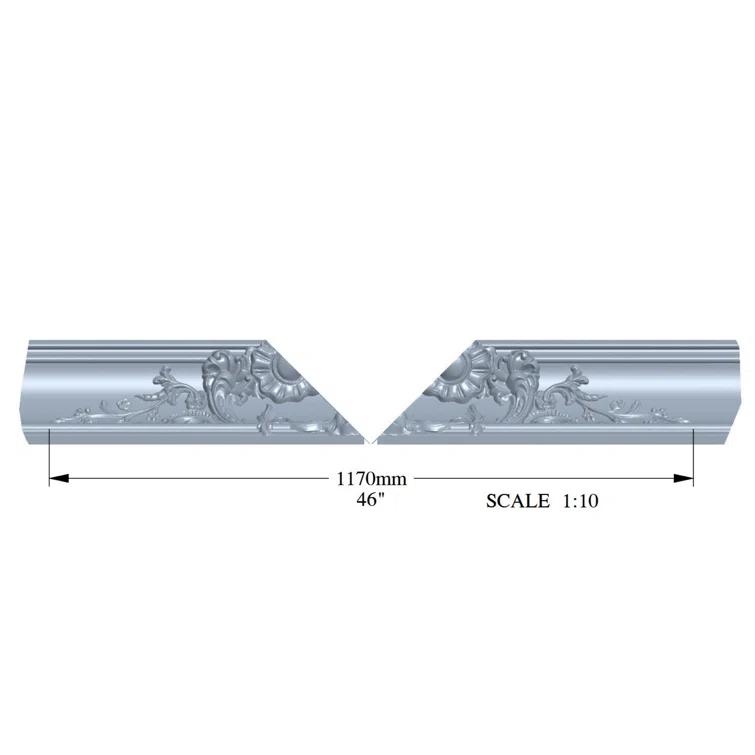 Orac Decor 7-1/4 in x 7-1/4 in x 78-3/4 in Primed White High Density Polyurethane Crown Moulding