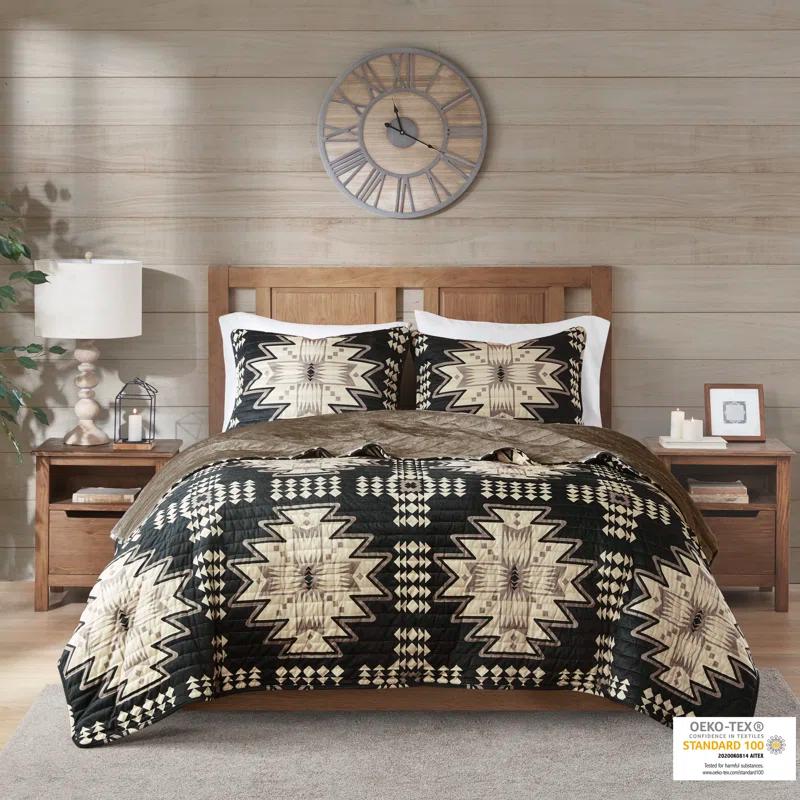 Woolrich Woolrich Sierra Oversized Print Plush Quilt Set