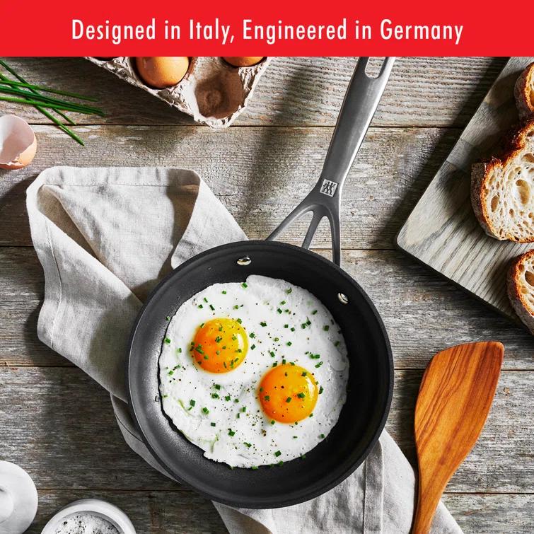 ZWILLING Motion Nonstick Hard-Anodized 10-Piece Cookware Set in Grey, Dutch Oven, Fry pan, Saucepan