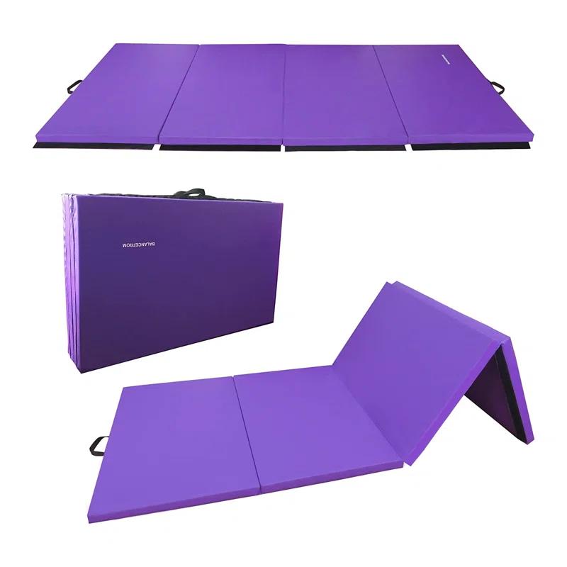 BalanceFrom Fitness BalanceFrom Fitness All Purpose Folding Gymnastics Gym Exercise Mat for Yoga, Aerobics, Pilates, and Martial Arts