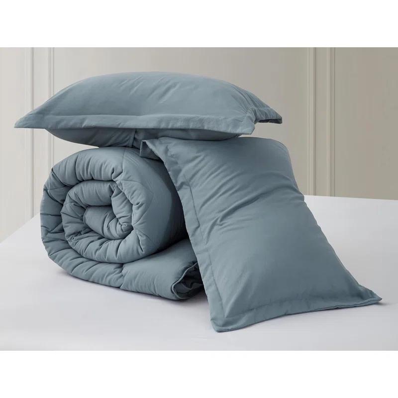 Chezmoi Collection Logan Solid Comforter Set