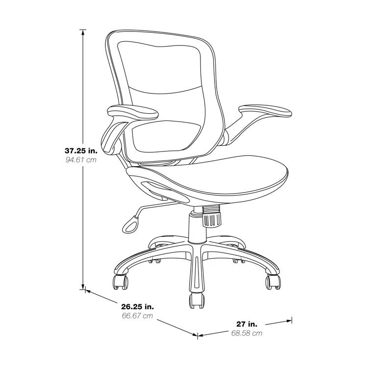OSP Home Furnishings Mesh Task Chair